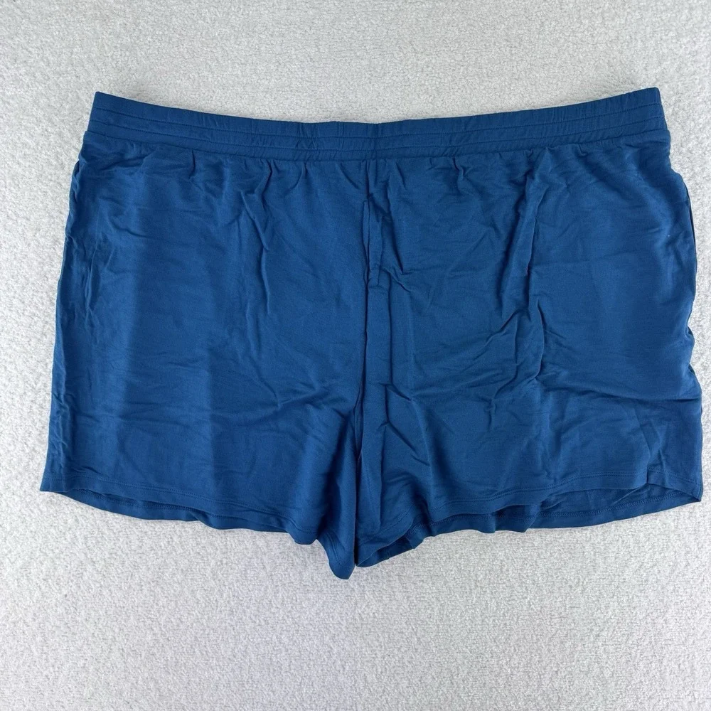 Candace Cameron Bure The Malibu Lounge Shorts Size 2XP Peacock Blue